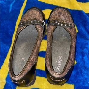 Skechers Brown and Black Loafers